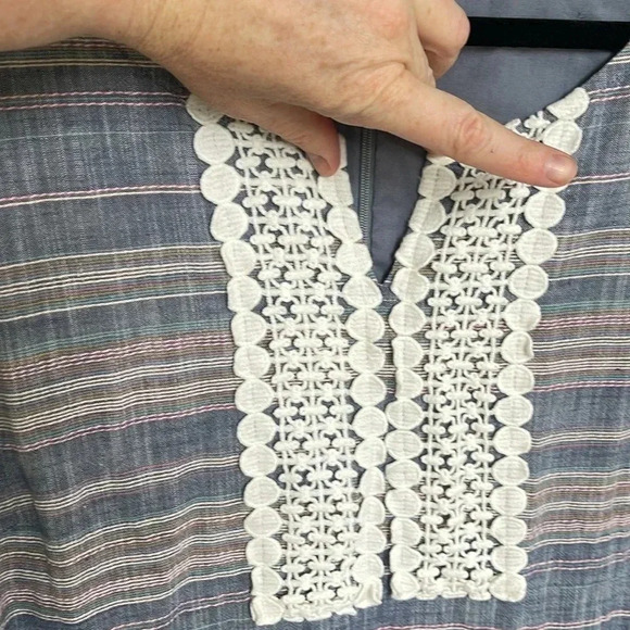 Talbots striped shift dress size 14 with pockets - Picture 4 of 7